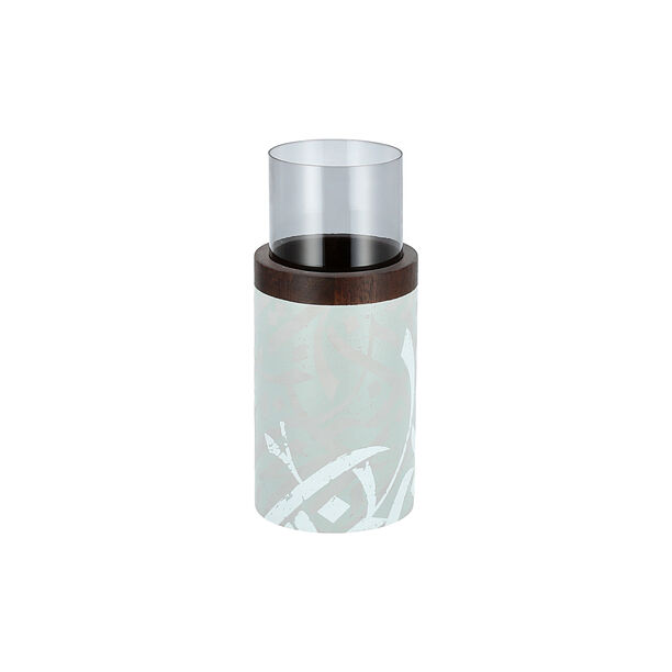 Salam Wood Pillar Candle Holder Dia 11 *Ht:24 Cm image number 1
