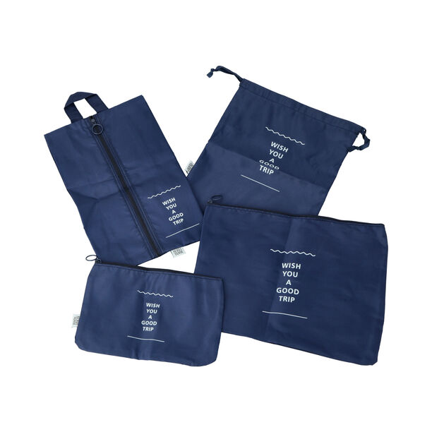 Travel Vision 7 Pieces Organizers Set Navy image number 2