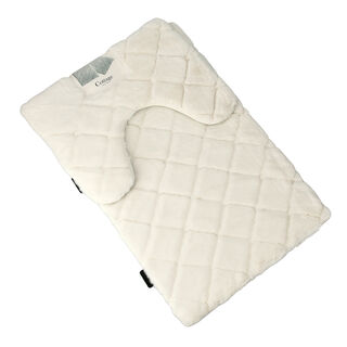 Cottage white polyester bathmat 60*90 cm
