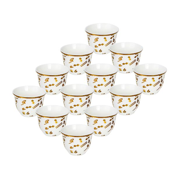 Arabic Coffee Cup Set 12 Pieces  image number 1