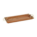 Wooden Tray With Olive Decoration Large 51Cm image number 1