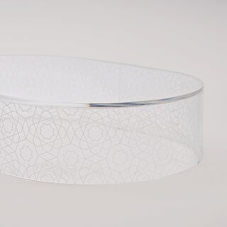Luster Collection La Mesa Cake Stand Acrylic With Pattern, 30*34 cm