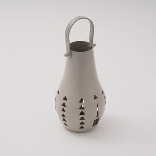 Najd Collection Metal Lantern, Beige, 12*12*25 cm