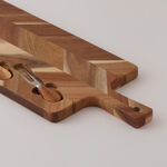 Alberto Acacia Wood Cheese Board 48*20*2Cm, Brown image number 2