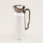 "Dallaty saudi coffee vacuum flask stainless steel white 1L image number 1
