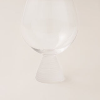 La Mesa 4 pcs juice glass wide cup ribbed with frosted bottom 11*11*15.6 cm