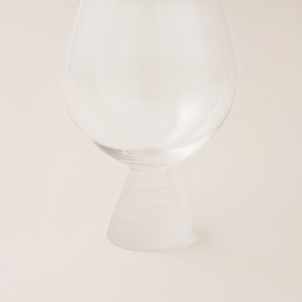 La Mesa 4 pcs juice glass wide cup ribbed with frosted bottom 11*11*15.6 cm image number 3