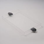 Dallaty Acrylic Tray With Grey Color Handle, 59.5*30*5 Cm image number 0
