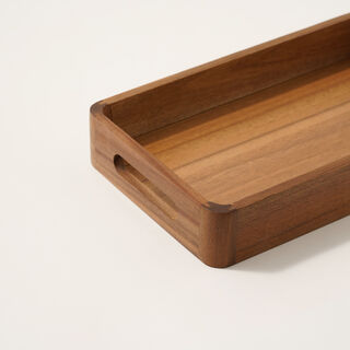 Dallaty acacia wood serving tray 5*18*32cm, brown