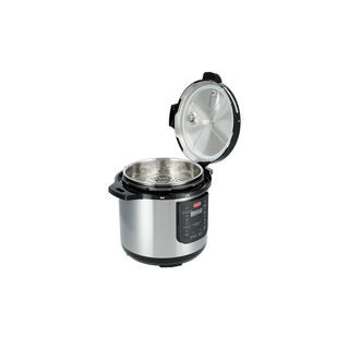 Alberto Pressure Cooker 1200 W 8 L Steel Inner Pot Silver and Black