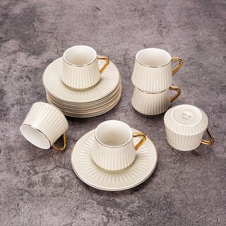 12Pcs Porcelain Turkish Coffee