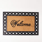 Homez welcome door mat, black image number 0