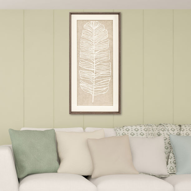 Homez linen art painting in a glass frame 40*80*3.8 cm image number 1