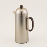 Dallaty 2pcs vacuum flask stainless steel beige and wood 1L image number 1