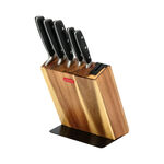 Alberto Acacia Wood Knife Block With 5 Wood Knives Set And Sharpner image number 3