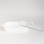 Rectangle Casserole  17" With Lid And Sea image number 3
