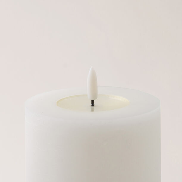شمعة LED رستيك 10*20 سم أبيض image number 1