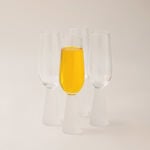 La Mesa 4 pcs juice glass ribbed with frosted bottom 6*6*22.5 cm image number 1