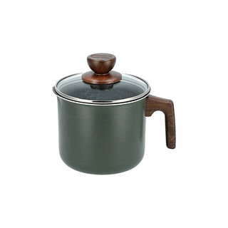 وعاء للحليب مع غطاء زجاجي   البرتو   14*12.5 سم   أخضر