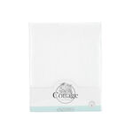 Cottage 2 Pcs cotton white fitted sheet & pillow image number 0