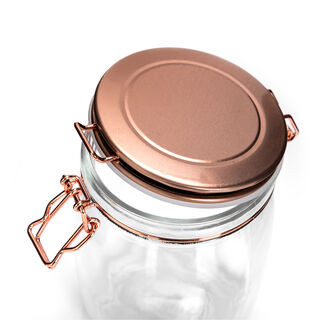 Alberto Glass Storage Jar With Metal Clip Lid 1700Ml