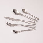 La Mesa silver stainless steel 20 piece cutlery set image number 4