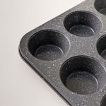 Alberto 12 cups carbon steel muffin pan 3.2*26.5*35cm, grey image number 2