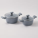 Alberto aluminum 7pcs cookware set, grey image number 1