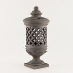 Homez Resin Stone Look Lantern Solar, Gray 26*26*57.5 Cm image number 0