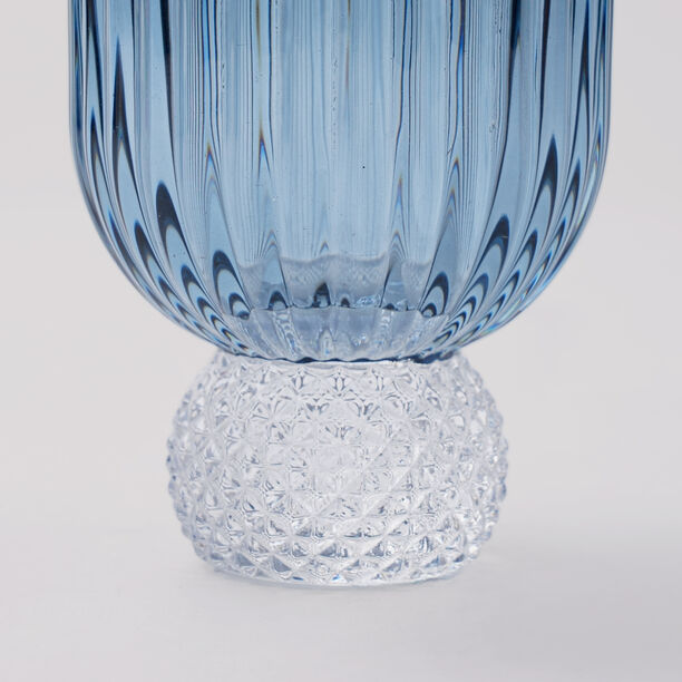 لا ميسا طقم أوعية حلويات صغيرة 4 قطع زجاج، أزرق image number 3