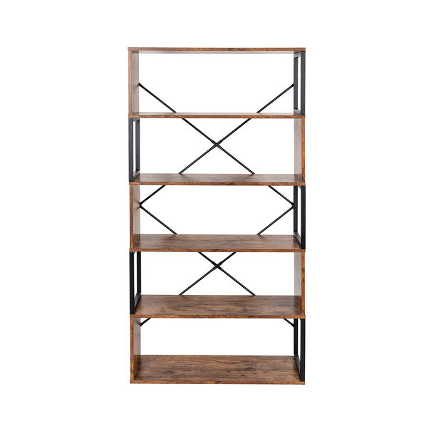 Homez Bookshelf 80*30*160 cm Wood Texture image number 1
