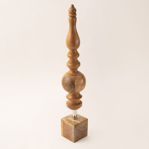 Brown wood Ramadan decoration 10*10*66 cm image number 0