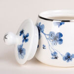 La Mesa Porcelain Tea And Coffee Set 21 Pieces Blue image number 5