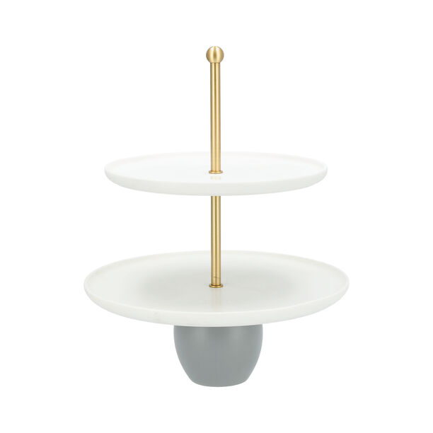 Sarab Stainless Steel 2 Tier Serving Stand image number 0