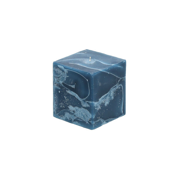 Marble Square Candle 8*8*8 cm Aqua image number 1