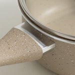 Alberto aluminum milk pot 1.5L with lid, cream image number 3