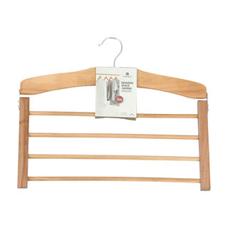 Wooden Trousers Hanger Natural 38X1.3X34