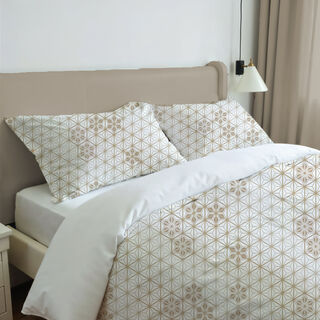 كوتاج طقم لحاف 6 قطع بتصميم هندسي كينج 220*240سم