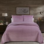 3 pieces Bedspread Purple image number 0