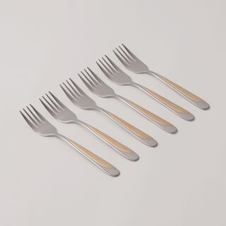Pentola stainless steel cake fork set 6pcs with mirror polish 2.5mm