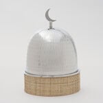 لاميسا طبق تقديم، فضي 17.5*17.5*25 سم image number 0