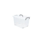 STORAGE BOX with HANDLE ON LID PLASTIC image number 2