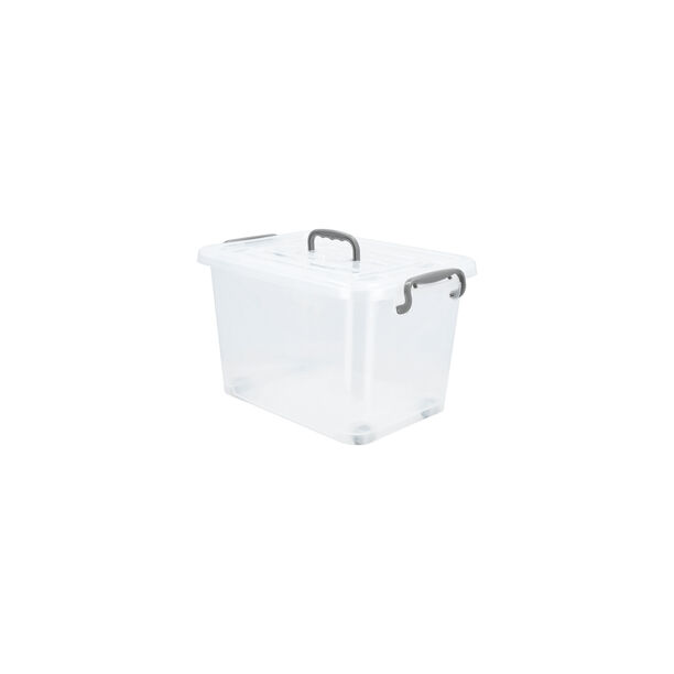 STORAGE BOX with HANDLE ON LID PLASTIC image number 2