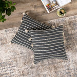 Cottage Jute Cotton Cushion 50 * 50 cm Dark Blue image number 0