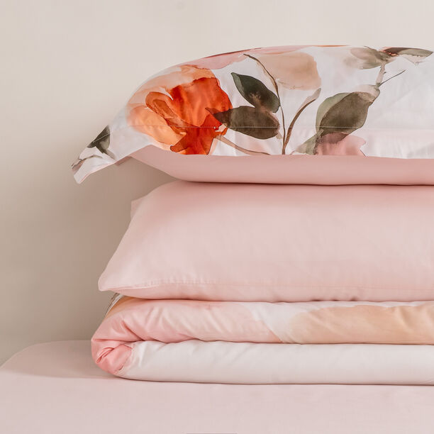 بوتيك بلانش طقم لحاف 6 قطع مايكروفايبر وردي فاتح كوين/فل 200*240 سم image number 2