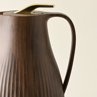 Dallaty plastic vacuum flask wooden 1L