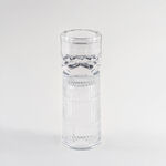 Homez candle holder glass clear 8.9*8.9*27.4 cm image number 1