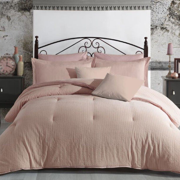 Comforter Set 5 Pcs Jaquard Stripes King Size image number 0