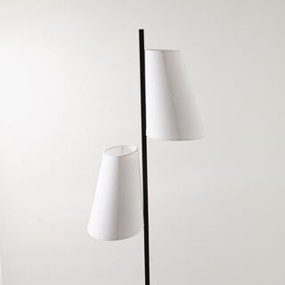 Homez Metal Floor Lamp, Black & White 33*22*150Cm
