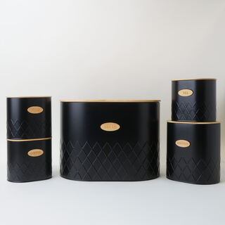 Alberto 5pcs iron storage set black 34.5*22*25cm